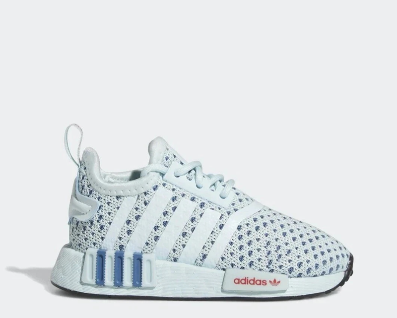 Adidas NMD_R1 EL I Almost Blue FZ6250 Girl's Shoes Sizes 10K - brand new in Box