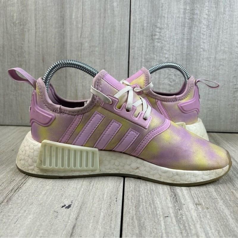 Adidas NMD R1 Pink Purple Running Sneaker Athletic Shoe Youth Girls Size 4