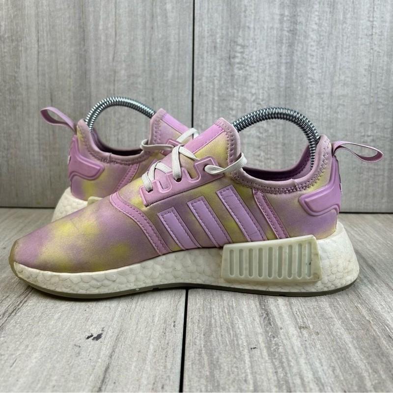 Adidas NMD R1 Pink Purple Running Sneaker Athletic Shoe Youth Girls Size 4