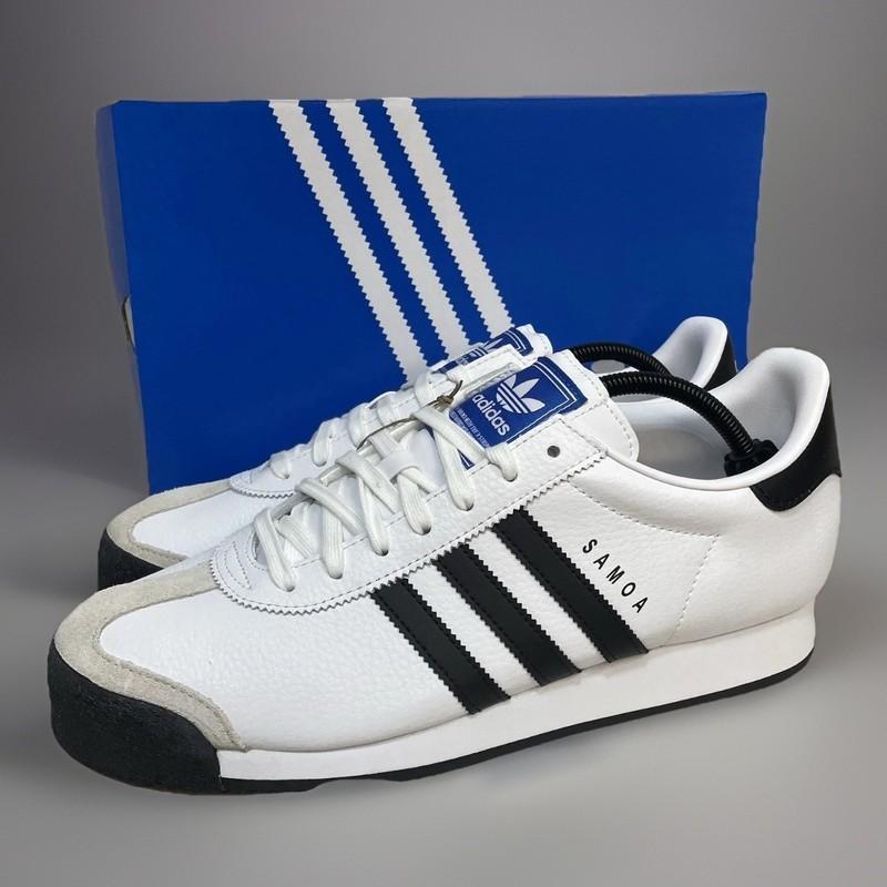 Adidas Originals Samoa Men Size 12 White Black Athletic Shoes Tennis 675033 New
