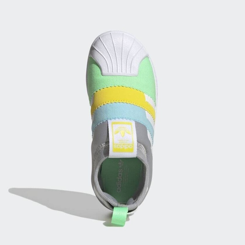 Adidas Originals Superstar 360 Twist Slip-On Sneaker Kids Size 3 Gray/Multi