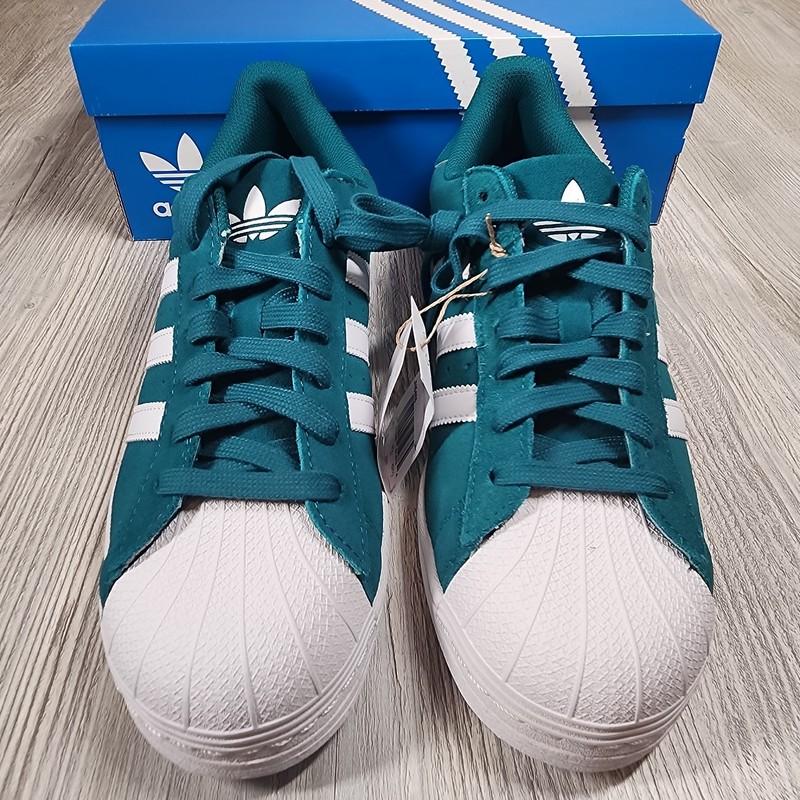 Adidas Originals Superstar Sneaker Legacy Teal Green Mens Size 9 New JH6488