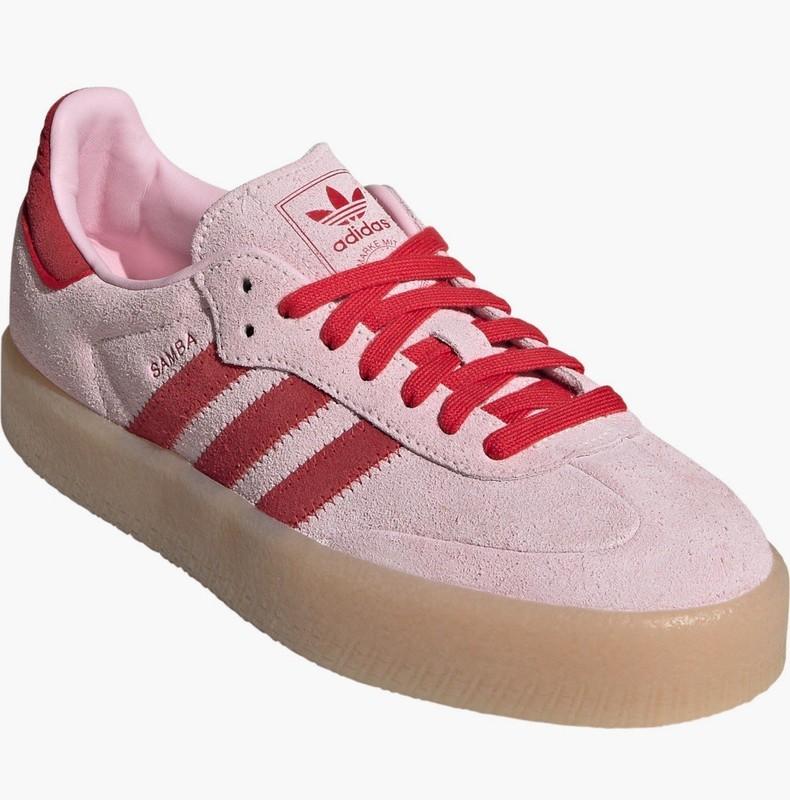 Adidas originals Women's SAMBAE Clear Pink / Better Scarlet 5W-11W JS4500