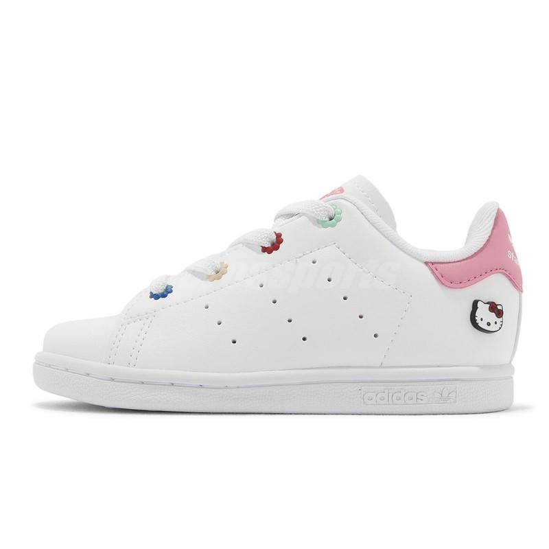 Adidas Originals X Hello Kitty Stan Smith EL I White Bliss Pink Toddler ID7232