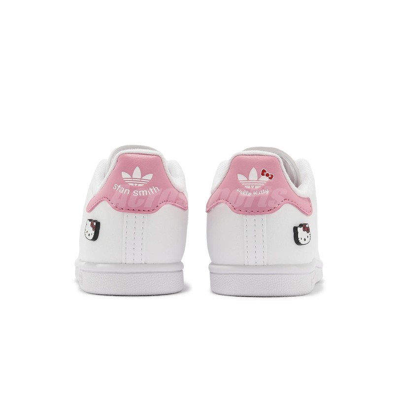 Adidas Originals X Hello Kitty Stan Smith EL I White Bliss Pink Toddler ID7232
