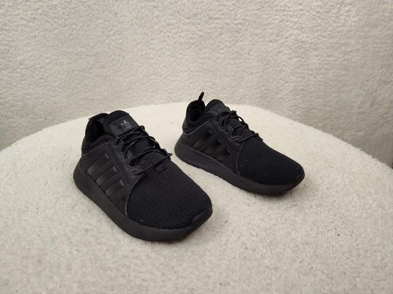 Adidas Ortholite Boys Sneakers 9.5 Black Fabric Lace Up Athletic Fitted Shoes