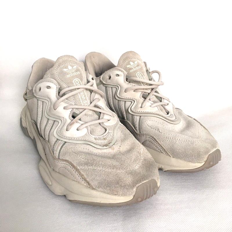 Adidas Ozweego Shoes Mens Size 8.5 Gray Suede Running Athletic Sneakers Lace Up