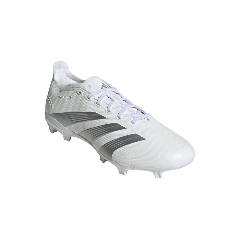 Adidas Predator 24 League Low Firm Ground Soccer Cleats Mens White Sneakers Athl