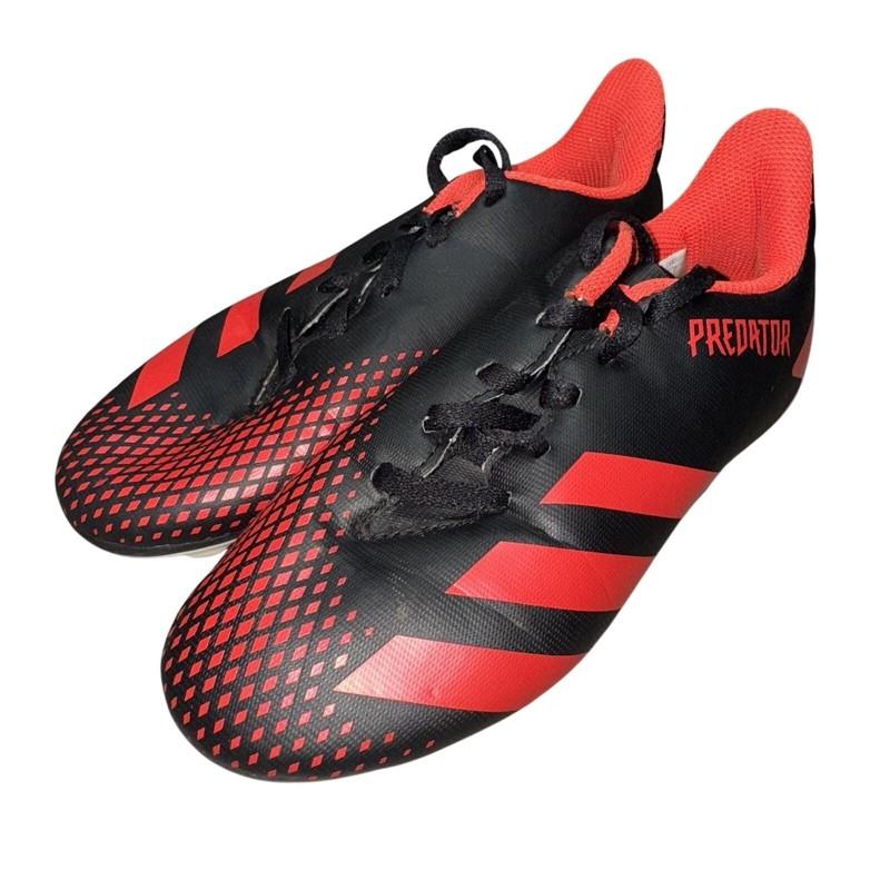 Adidas Predator Soccer Cleats Youth Size 2 US Black Red Turf Shoes EF1931