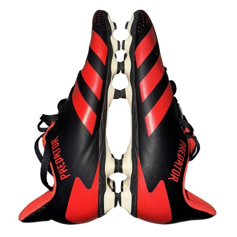 Adidas Predator Soccer Cleats Youth Size 2 US Black Red Turf Shoes EF1931