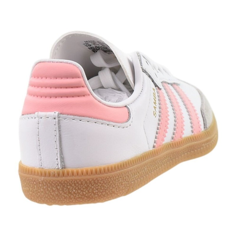 Adidas Samba OG Little Kids' Shoes Cloud White/Semi Pink Spark Jp5484