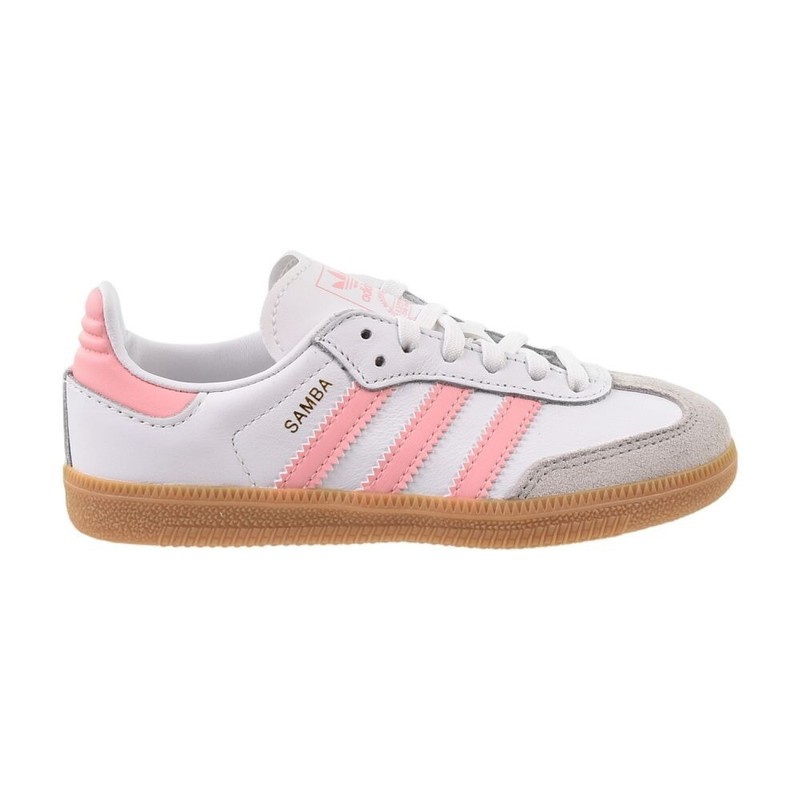 Adidas Samba OG Little Kids' Shoes Cloud White/Semi Pink Spark jp5484