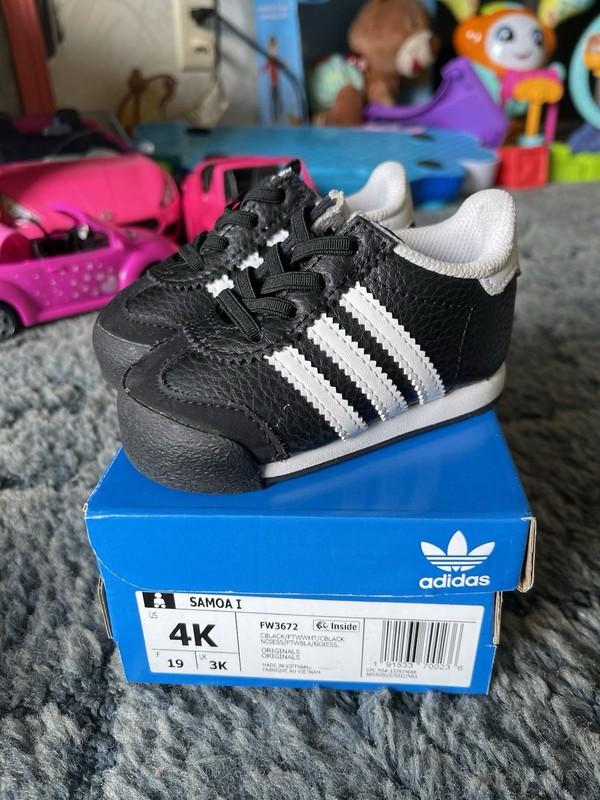 Adidas Samoa I 4K Black White 4C Toddler Shoes