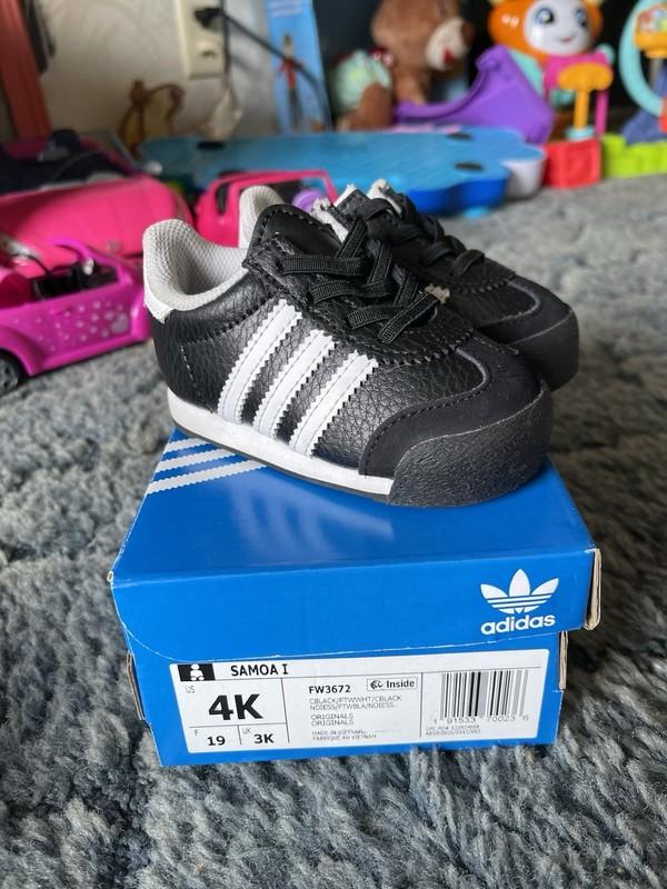 Adidas Samoa I 4K Black White 4C Toddler Shoes