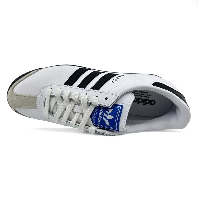 Adidas Samoa White Black Mens Athletic Sneakers Samba 675033