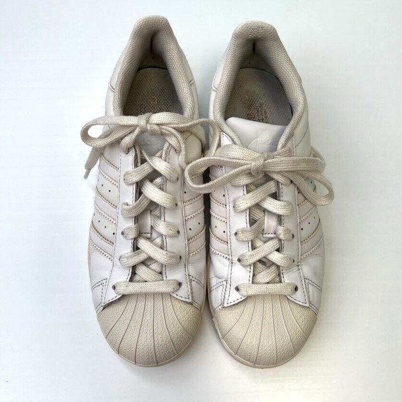 Adidas Shoe Boy 4 Superstar Athletic Low Top Lace Up Sneaker Hip Classic Core Go