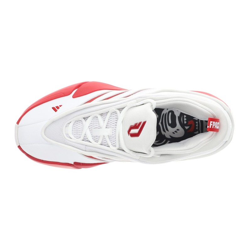 Adidas Sm Ncaa Dame 9 Nc State Basketball Mens White Sneakers Athletic Shoes JH