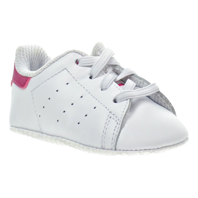 Adidas Stan Smith Crib's Shoes White-White-Bold Pink S82618