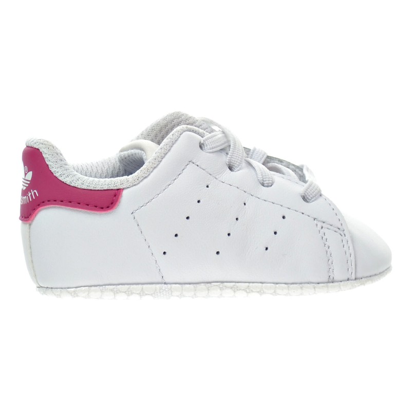 Adidas Stan Smith Crib's Shoes White-White-Bold Pink s82618