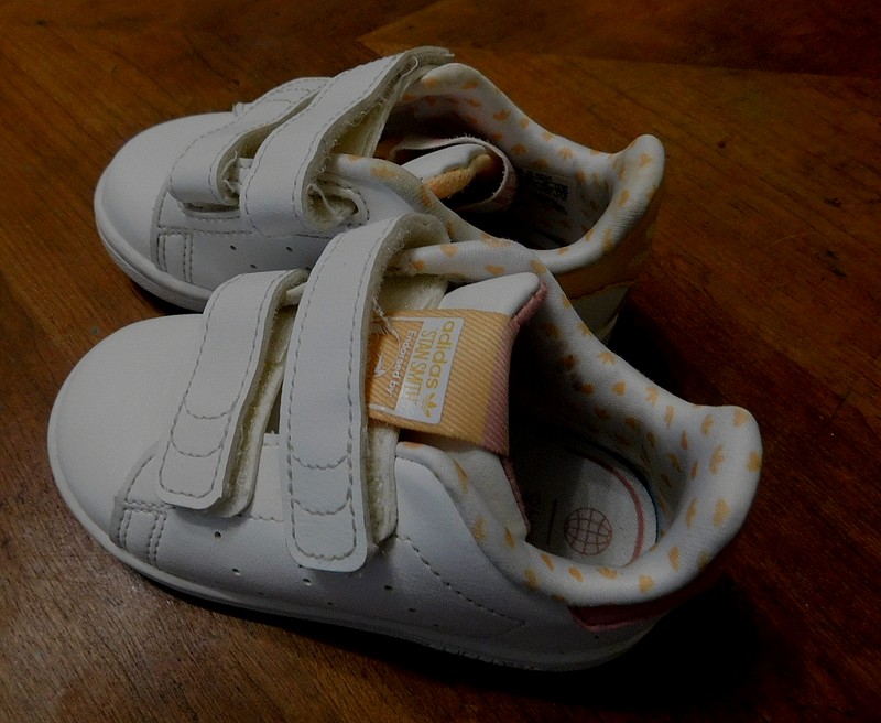 Adidas Stan Smith White/pink/orange Infant/Toddler Shoes Size 6K Double Straps