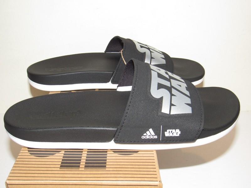 Adidas Star Wars Adilette Comfort Big Kids Size 6 Boys Slides Sandals Black NIB