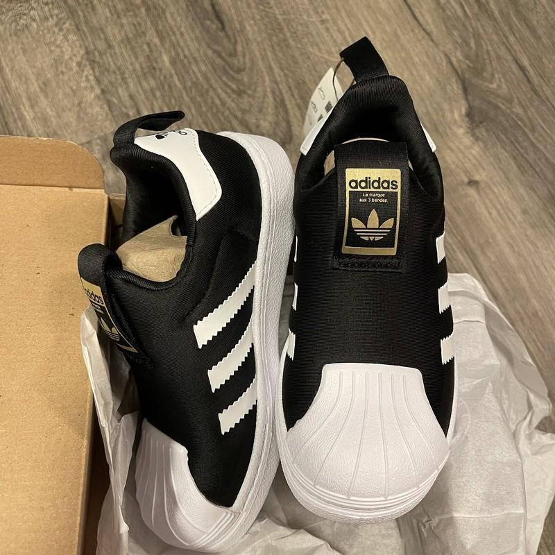 Adidas Superstar 360 GX3233 Kids Size 10K US Black/White Sneakers Shoes