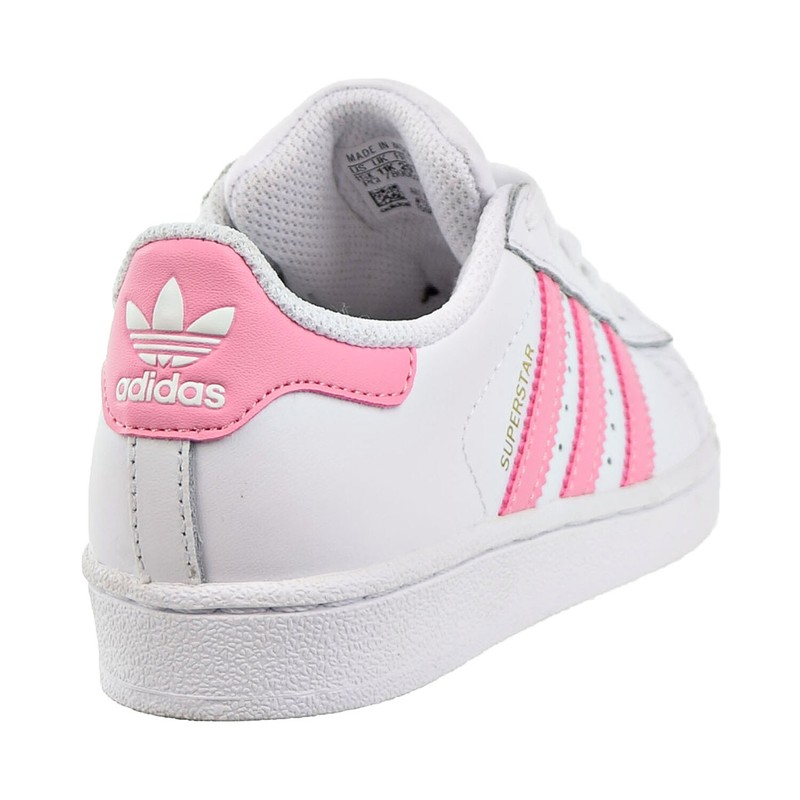 Adidas Superstar C Little Kids Shoes White-Light Pink-Golden Metallic BY3718