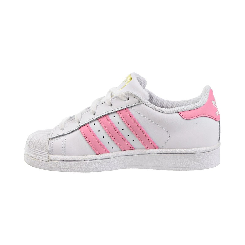 Adidas Superstar C Little Kids Shoes White-Light Pink-Golden Metallic BY3718