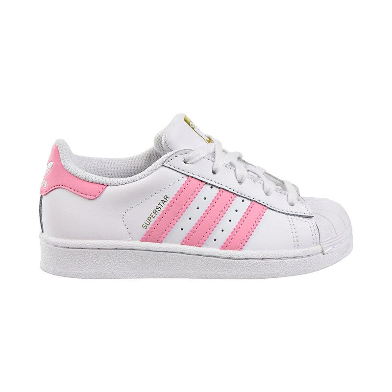 Adidas Superstar C Little Kids Shoes White-Light Pink-Golden Metallic BY3718