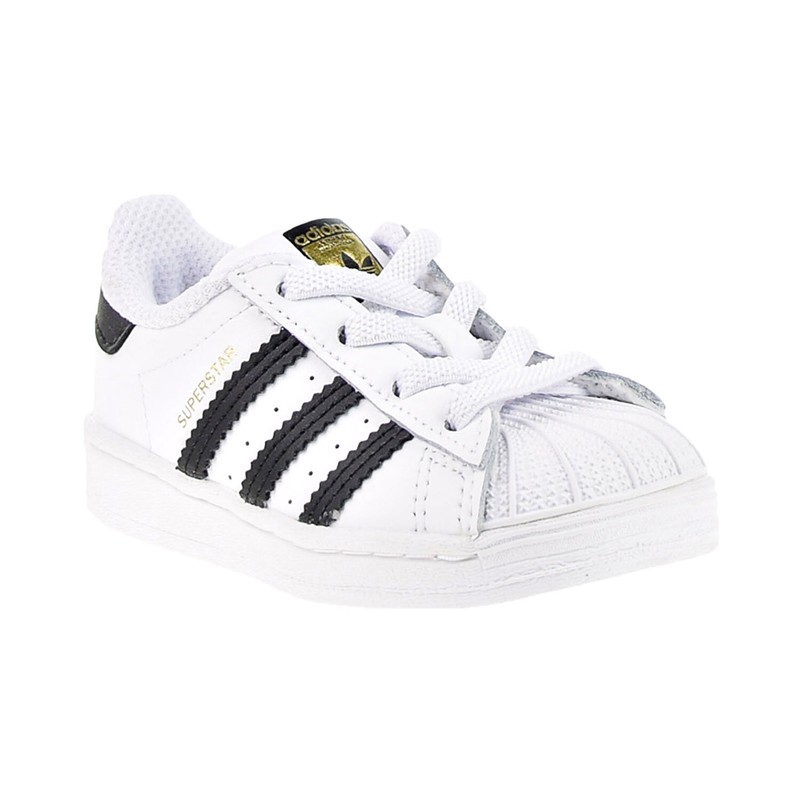 ADIDAS SUPERSTAR TODDLER SHOES EL I WHITE/CORE BLACK FU7717-100-SIZE 5