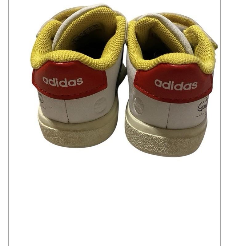 Adidas Toddler Disney Mickey Mouse Sneakers White Size 6k