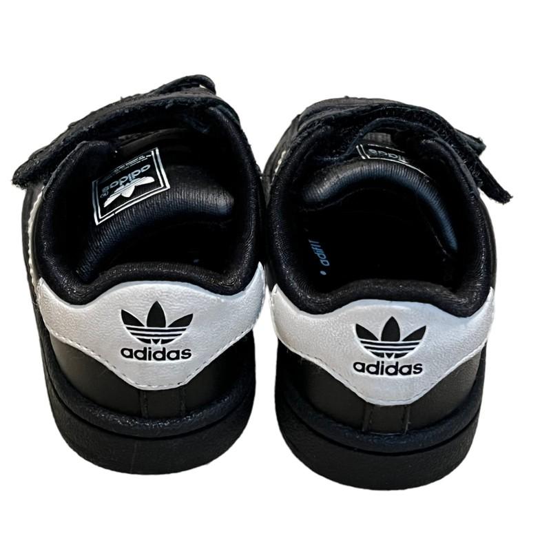 Adidas Trainers Black/White Athletic Shoes Infant Baby Sz 5