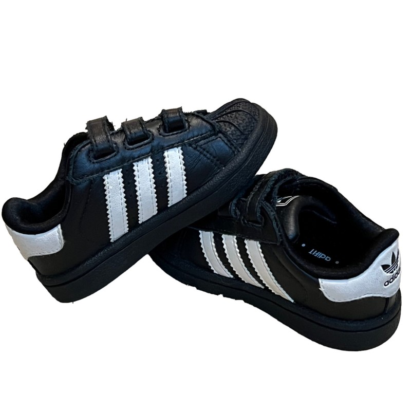 Adidas Trainers Black/White Athletic Shoes Infant Baby Sz 5