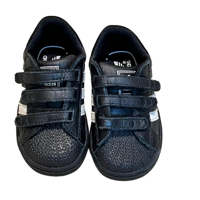 Adidas Trainers Black/White Athletic Shoes Infant Baby Sz 5