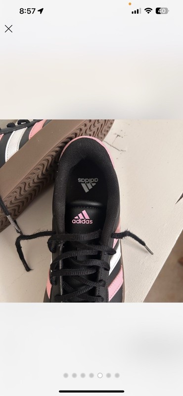 Adidas VL Court 3.0 GS Core Black / True Pink Kids Shoes Size 6