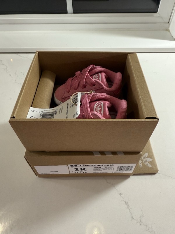 Adidas VL Court Infant Crib Shoes Sz 1