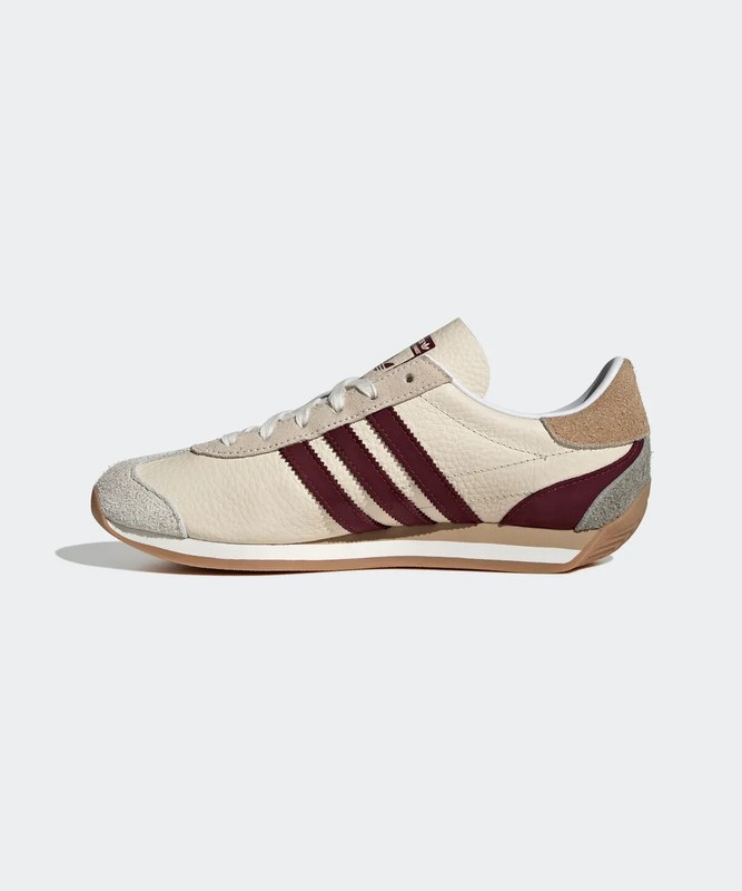 Adidas Women Country OG Sneakers Original Shoes Wonder White/Maroon JI2871