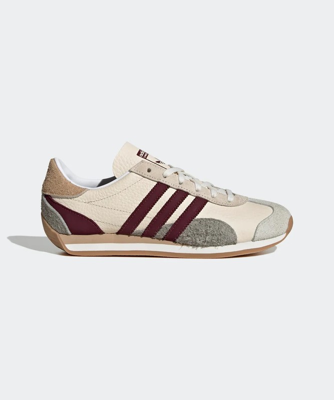 Adidas Women Country OG Sneakers Original Shoes Wonder White/Maroon JI2871