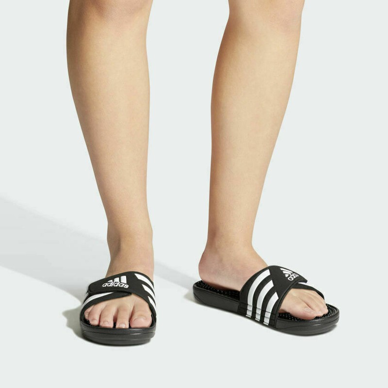 Adidas Women Sandals Slide Slip On For Restroom Bathroom Massage Nubs On Footbed