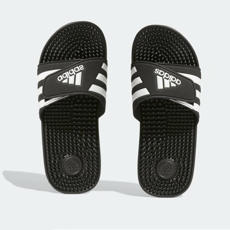 Adidas Women Sandals Slide Slip on for Restroom Bathroom massage nubs on footbed