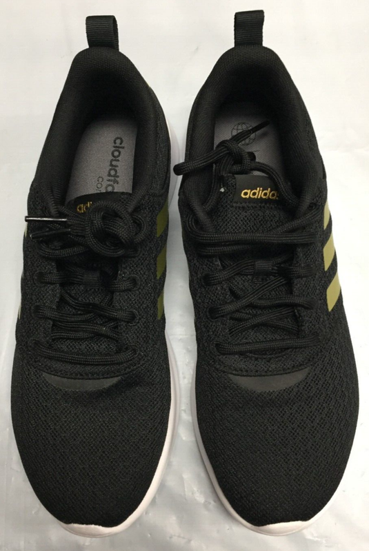 Adidas Womens Cloudfoam QT Racer 2.0 Sneaker Black / Gold CHOOSE SIZE