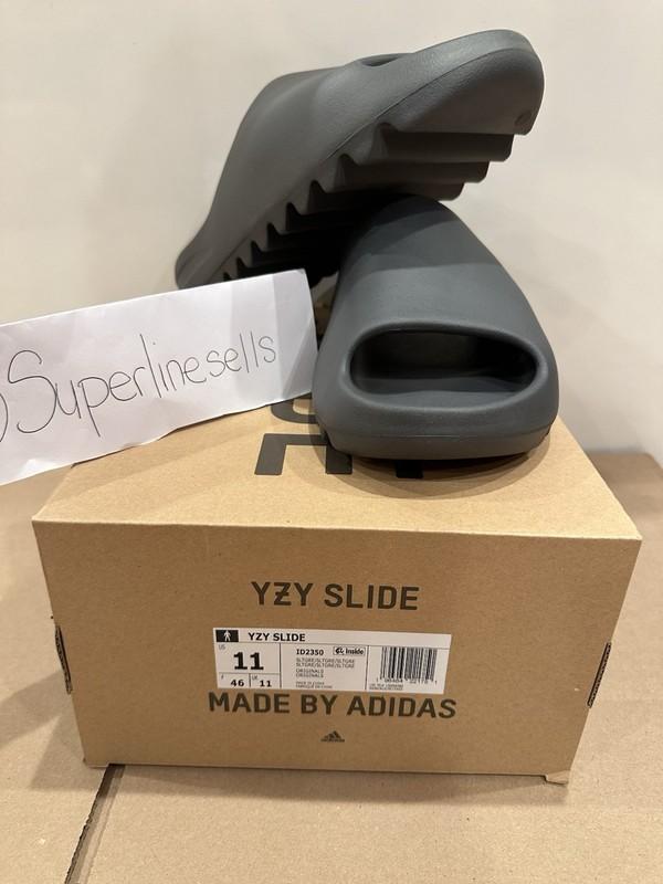Adidas Yeezy Slide Slate Grey Size 11 (100% AUTHENTIC BRAND NEW FAST SHIPPING)