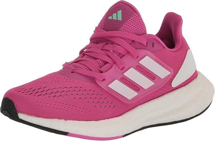 Adidas Z3336* Kids Girls Pureboost 22 Lucid Fuchsia/White Running Shoes Size 6 M