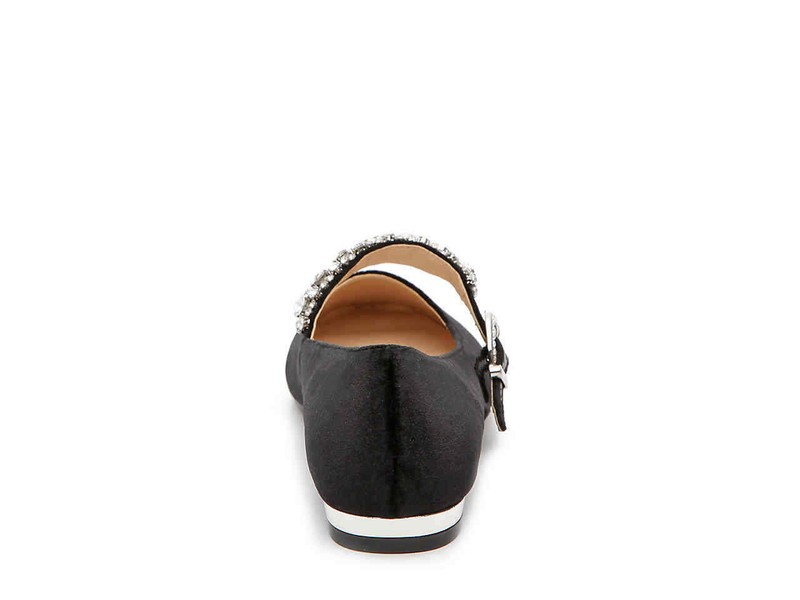 ADRIENNE VITTADINI Aronni Mary Jane Flat Black Size 6.5 M