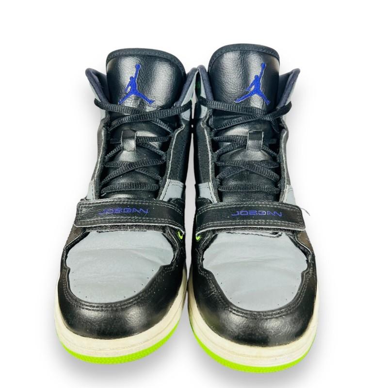 Air Jordan 1 Flight Black / Grey / Lime 630919-070 Rare Youth 6.5