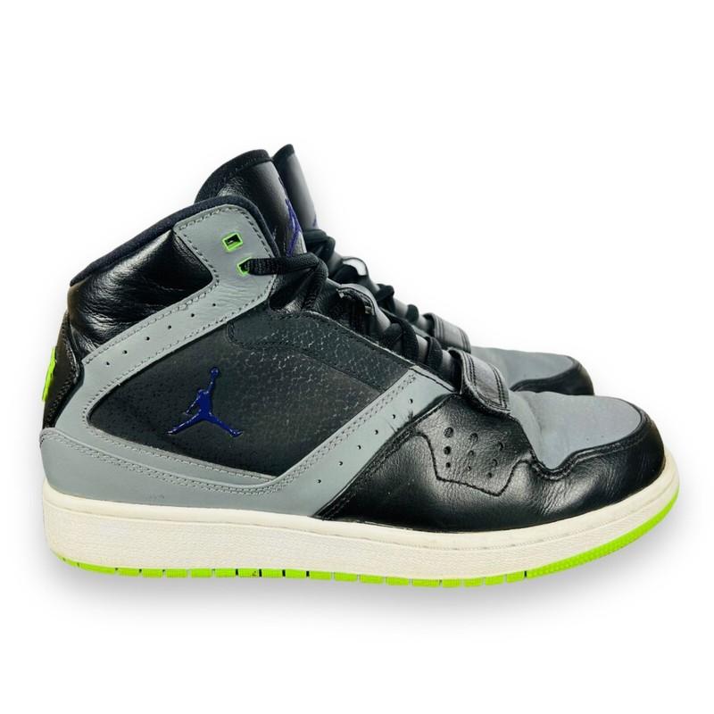 Air Jordan 1 Flight Black / Grey / Lime 630919-070 Rare Youth 6.5