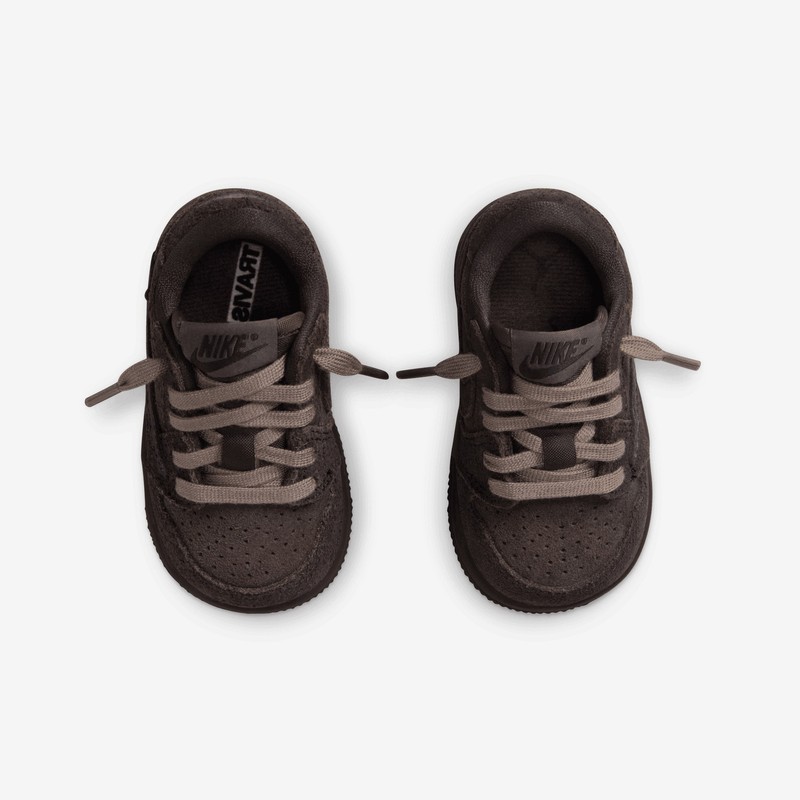 Air Jordan 1 Low Toddler Travis Scott Velvet Brown DO5441-202 Fashion Shoes