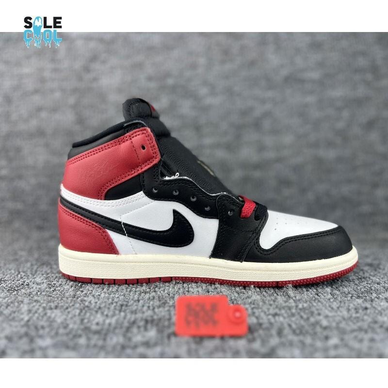 Air Jordan 1 Retro OG High PS PRESCHOOL Black Toe Reimagined Shoes FD1412-106