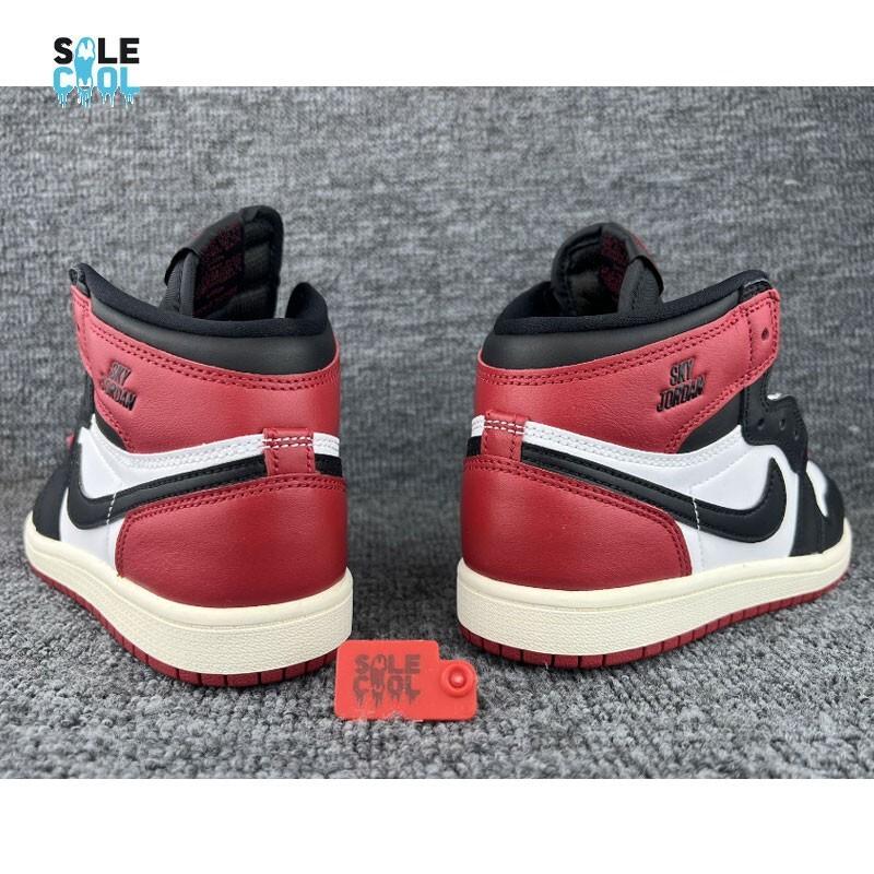Air Jordan 1 Retro OG High PS PRESCHOOL Black Toe Reimagined Shoes FD1412-106