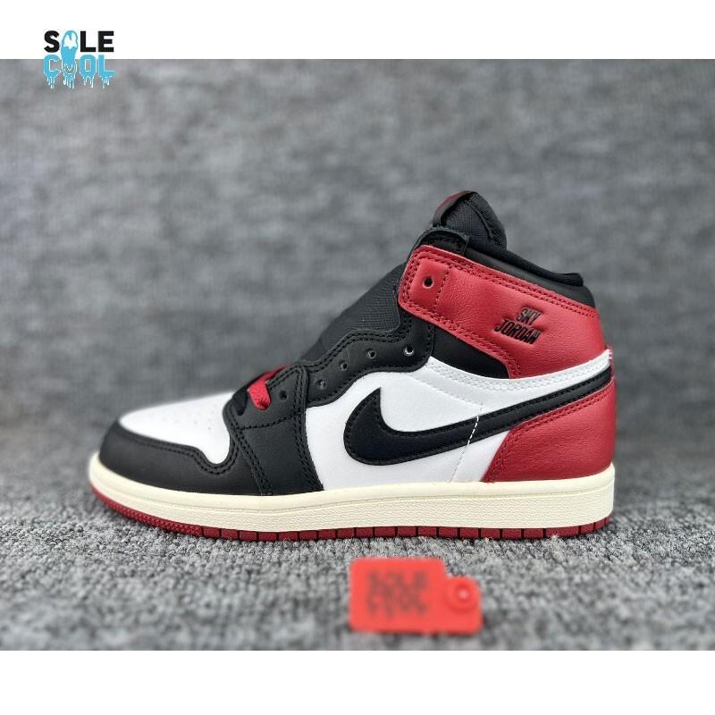 Air Jordan 1 Retro OG High PS PRESCHOOL Black Toe Reimagined Shoes FD1412-106